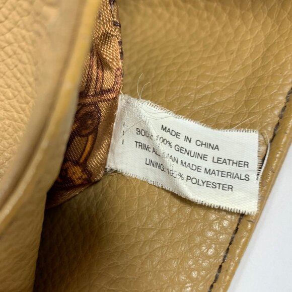 TIGNANELLO Camel Tan Leather Zipper Magnetic Closure Hobo Saddle Shoulder Bag - Picture 13 of 14